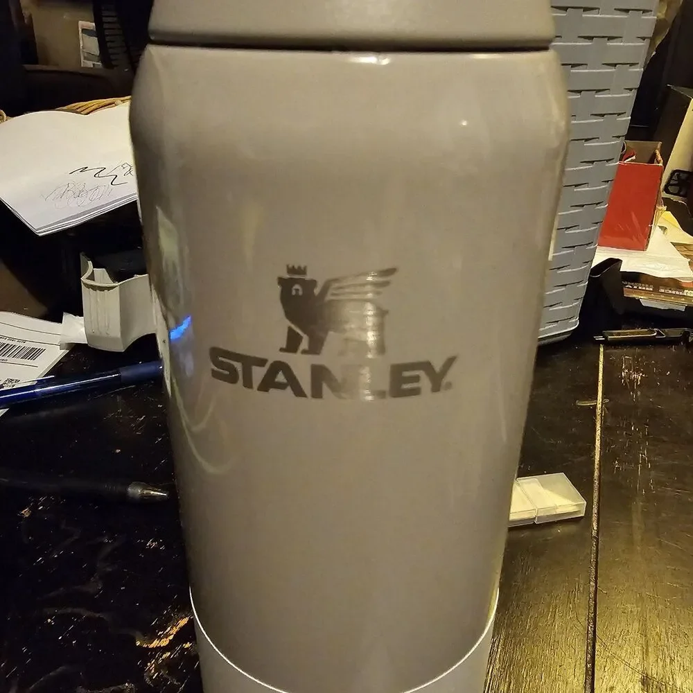 NEW Stanley All-Day 34 oz Slim Bottle • Ash Grey • Insulated • Stainless Steel - Picture 2 of 8